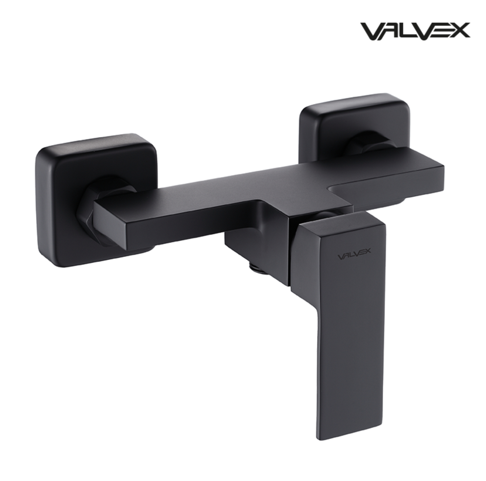 ARS crna zidna baterija za tuš – Moderna mat slavina za kupatilo